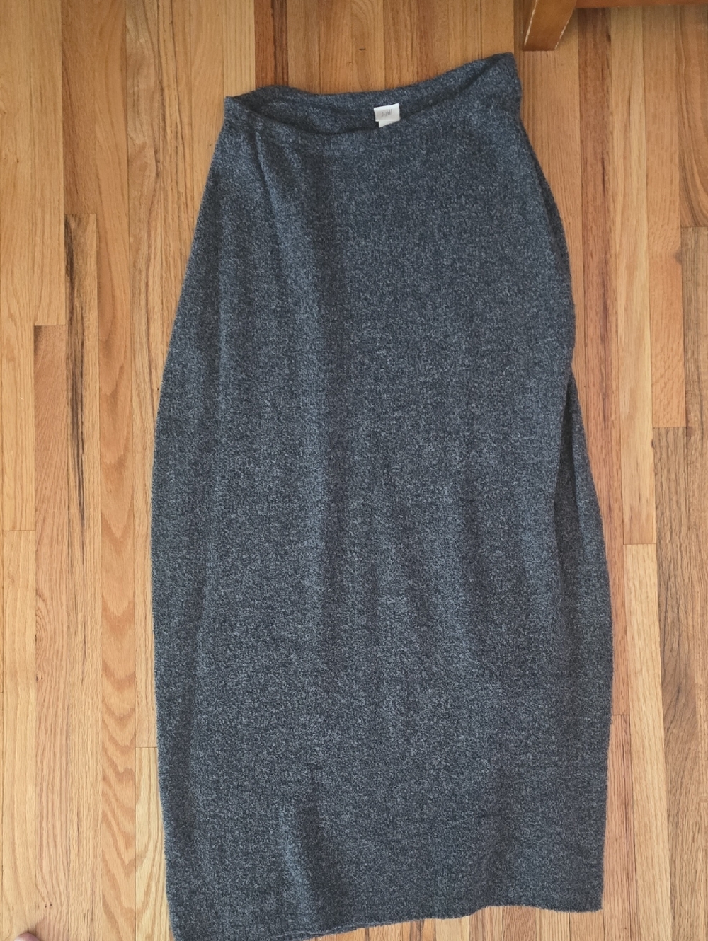J. Jill Heathered Charcoal Maxi Knit Skirt